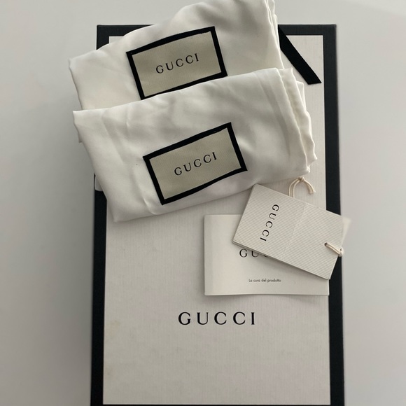 Gucci Princeton Leather Slippers with Fur - Picture 7 of 9